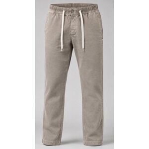 Vuori Optimist Corduroy Pants Mens S Taupe Stretch Drawstring Casual 29 In